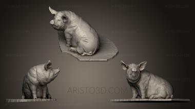 Animal figurines (STKJ_0488) 3D model for CNC machine